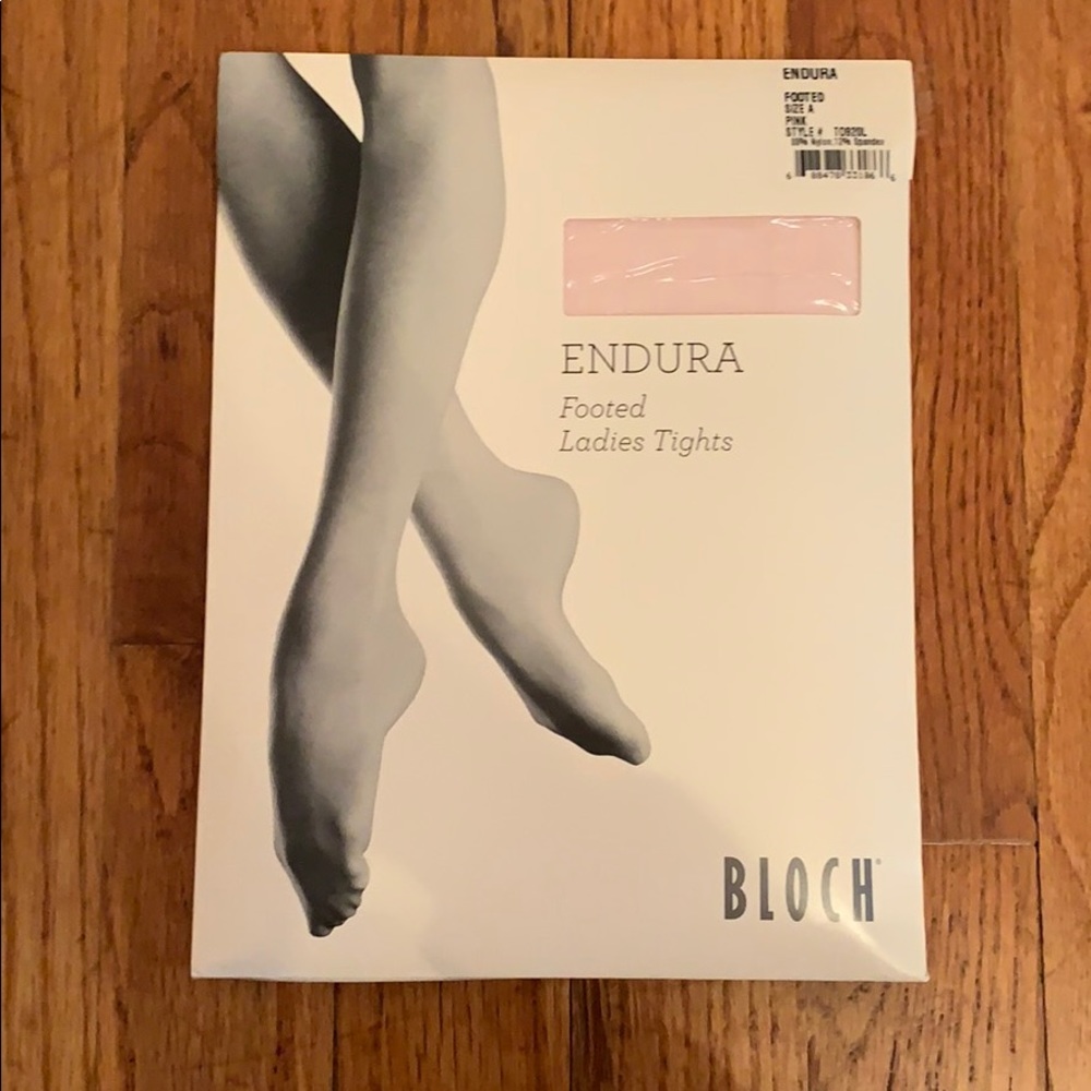 Pink Bloch footed dance tights 💖